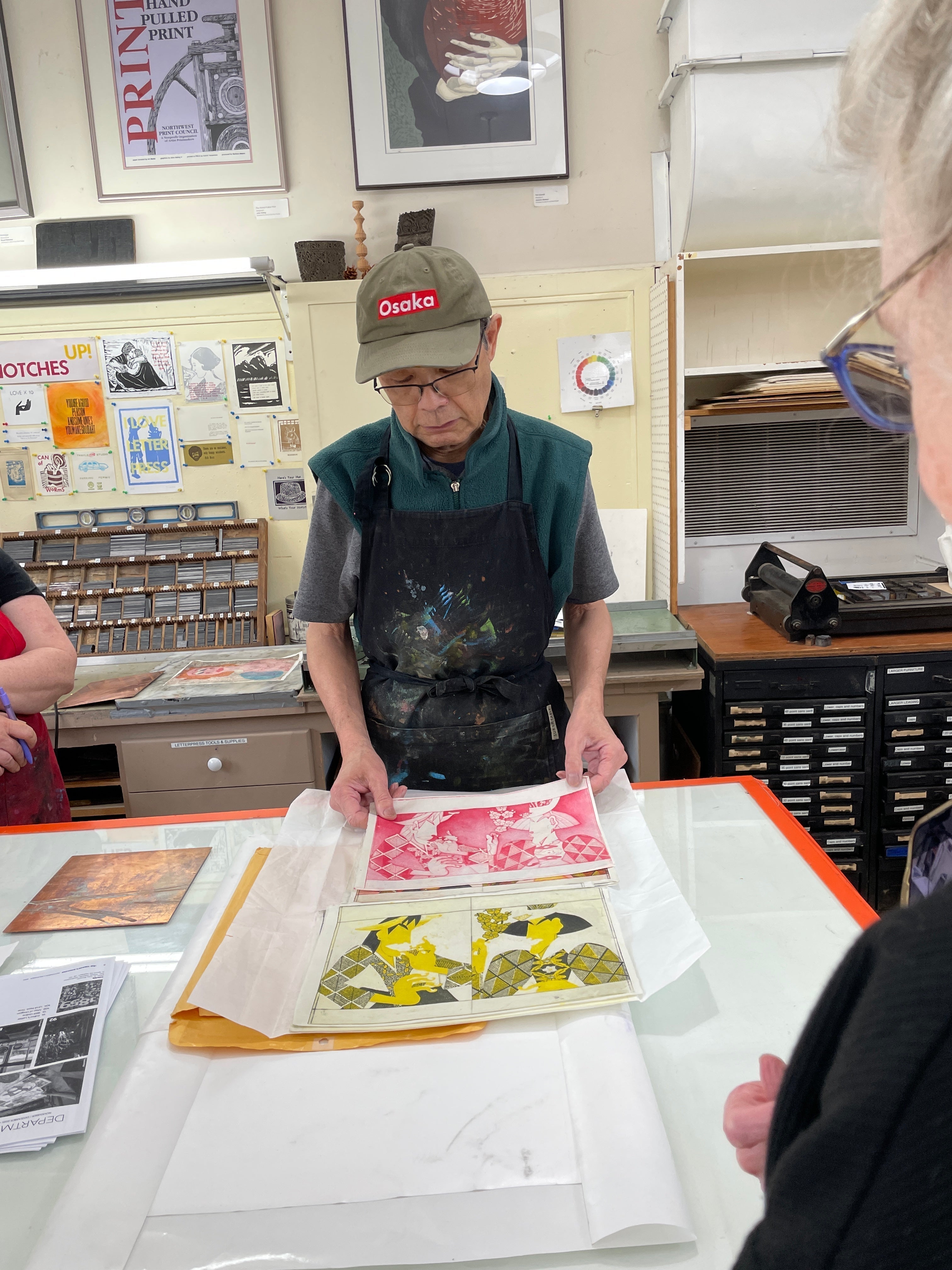 From the other side of the desk.