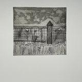Out My Studio Window | Hard  Ground Etching with aquatint on copper