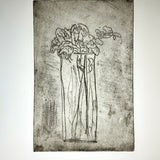 Dried Roses  | The Outdoor studio  - Soft Ground Etching - The Weekly Edition