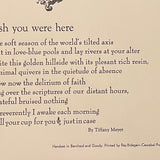 Wish You Were Here | the broadside