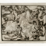 "Box of leaves" Polymer plate gravure print