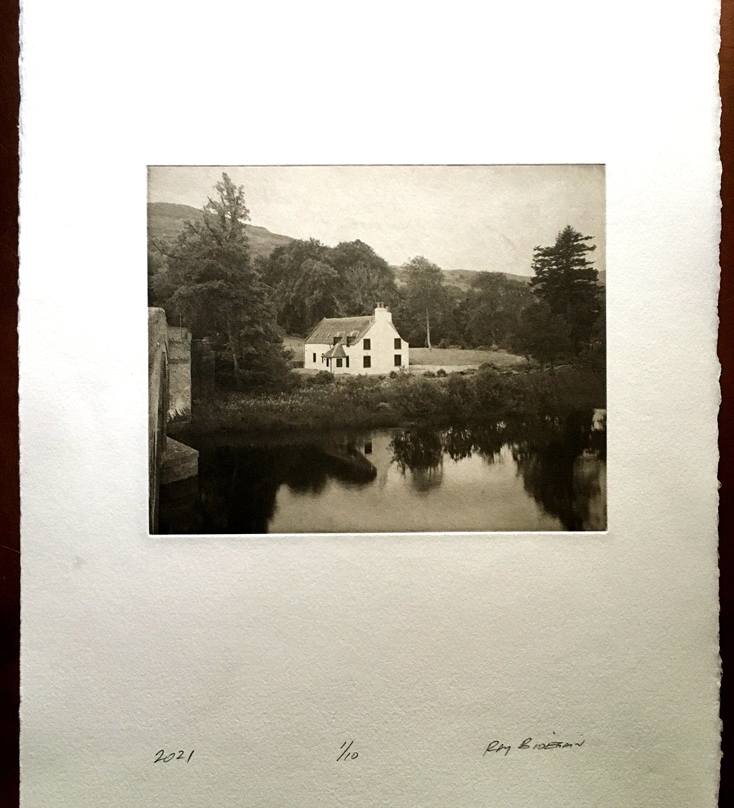 Riverside Cottage - Scotland   - Polymer photogravure print - Edition 2021